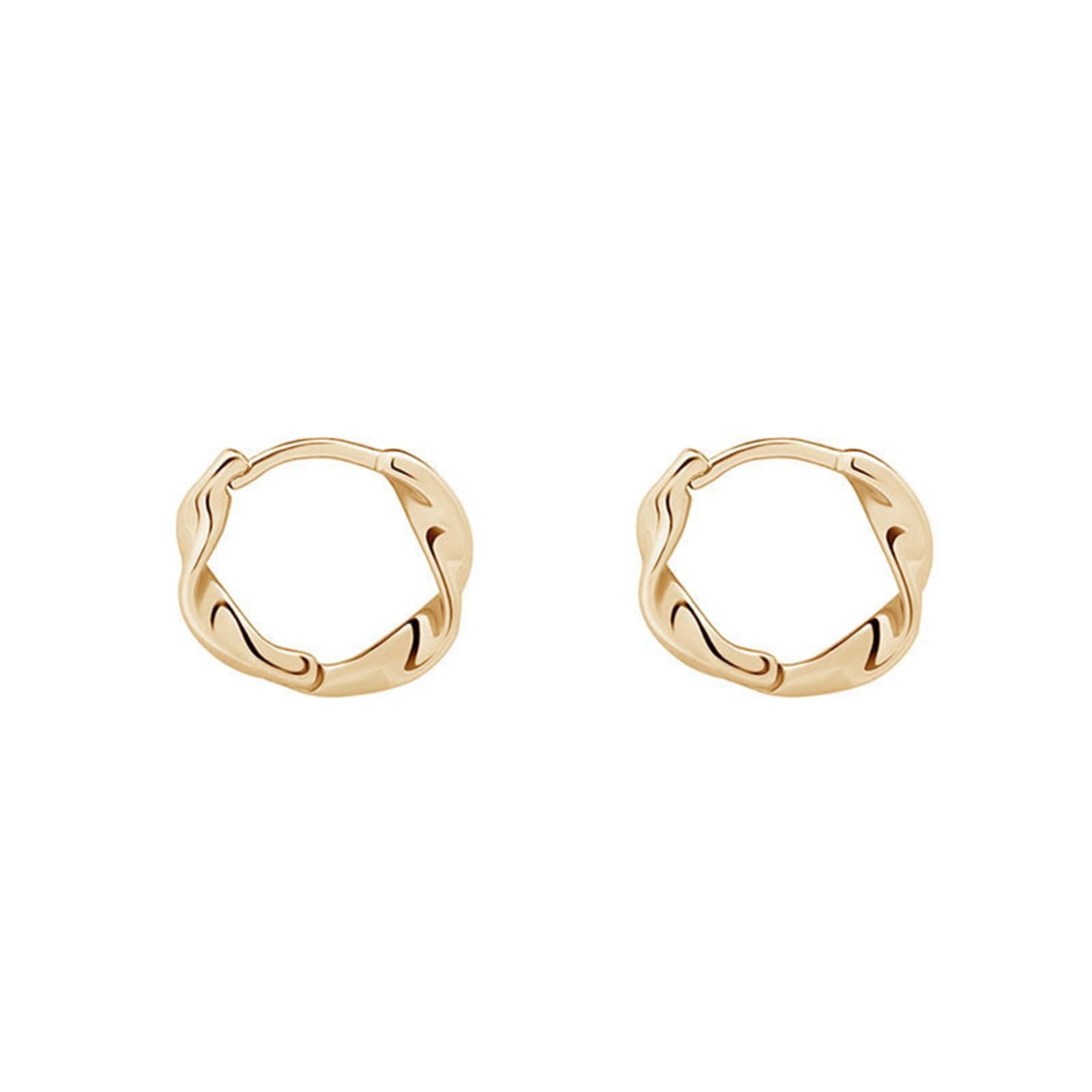 thumbnail image 2 of 925 Pendientes de aro de plata Pendientes de hebilla para las mujeres, 2 of 2